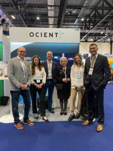 Ocient team appears at booth at Gartner Data and Analytics show in London